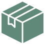 green shipping package icon