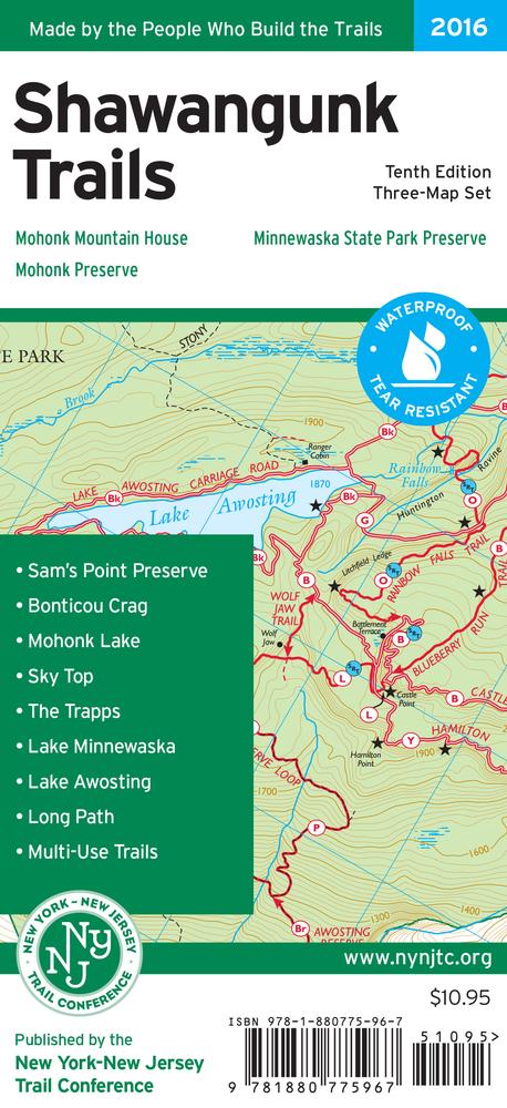 Kenco Outfitters | Shawangunk Trails Map - 2016 by NY-NJ ...