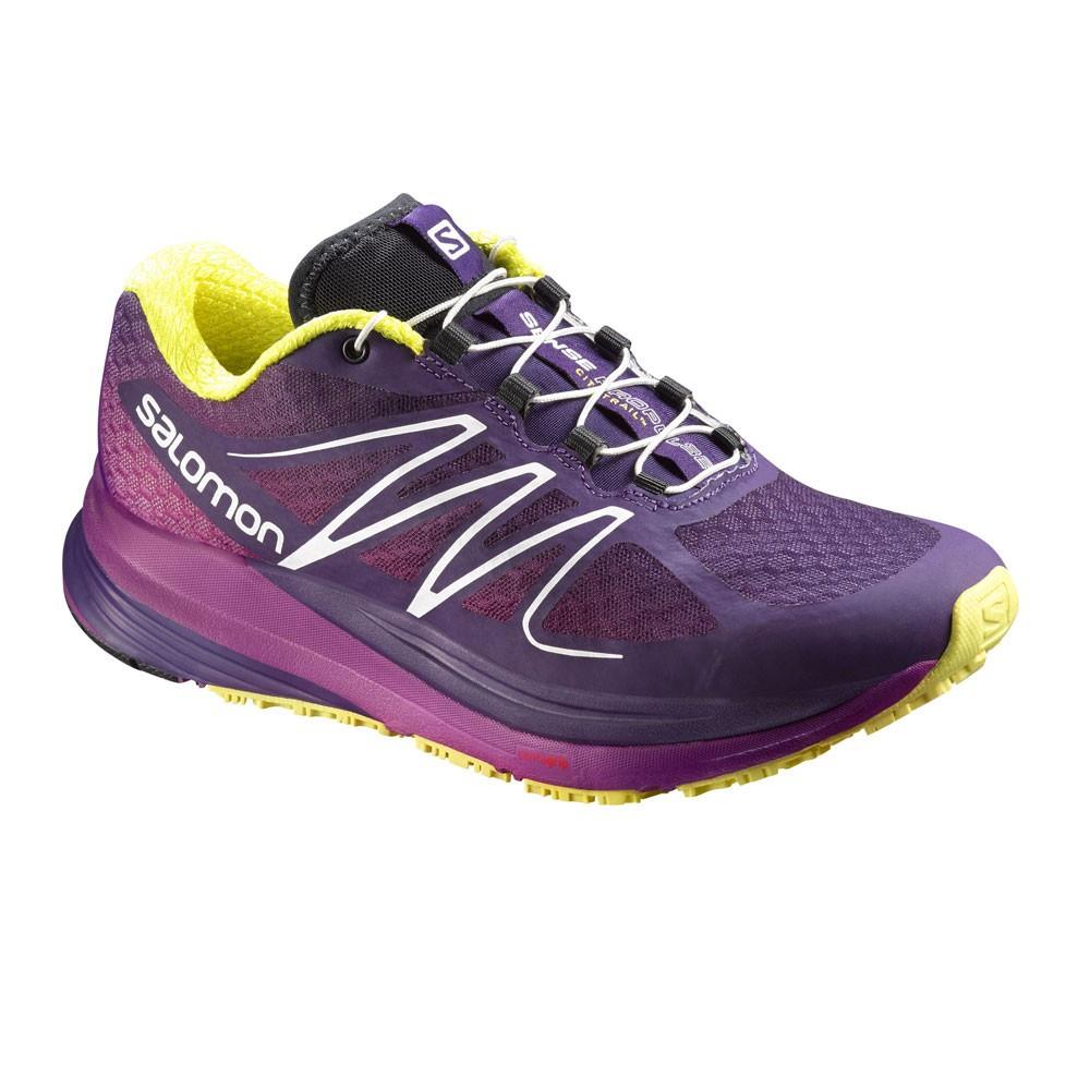 purple salomon shoes