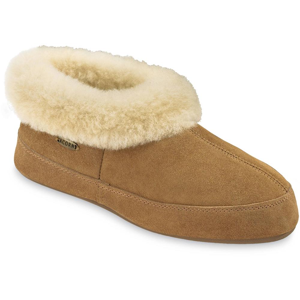 acorn fleece slippers