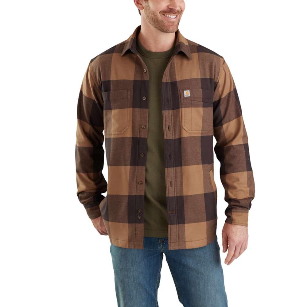 Kenco Outfitters Carhartt Mens Rugged Flex Hamilton Fleece Lined Shirt Jac 