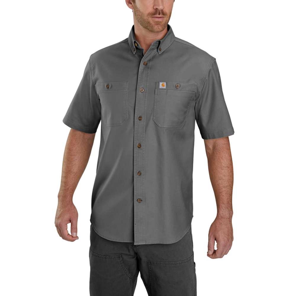 Carhartt Men's Rugged Flex Rigby Short Sleeve Plaid Print Work Shirt