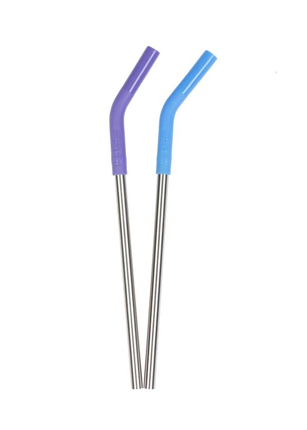 2-Pack Stainless Steel Cocktail Straws